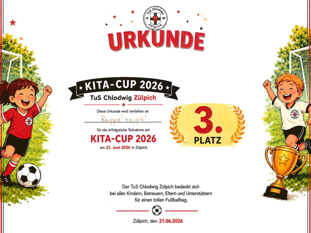 KITA Rappelzappel beim Fußballcup